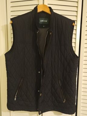 Orvis Men's Quilted Black Vest